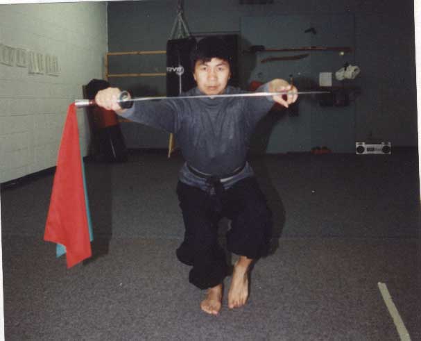 harry in a Single Sword Stance from kata